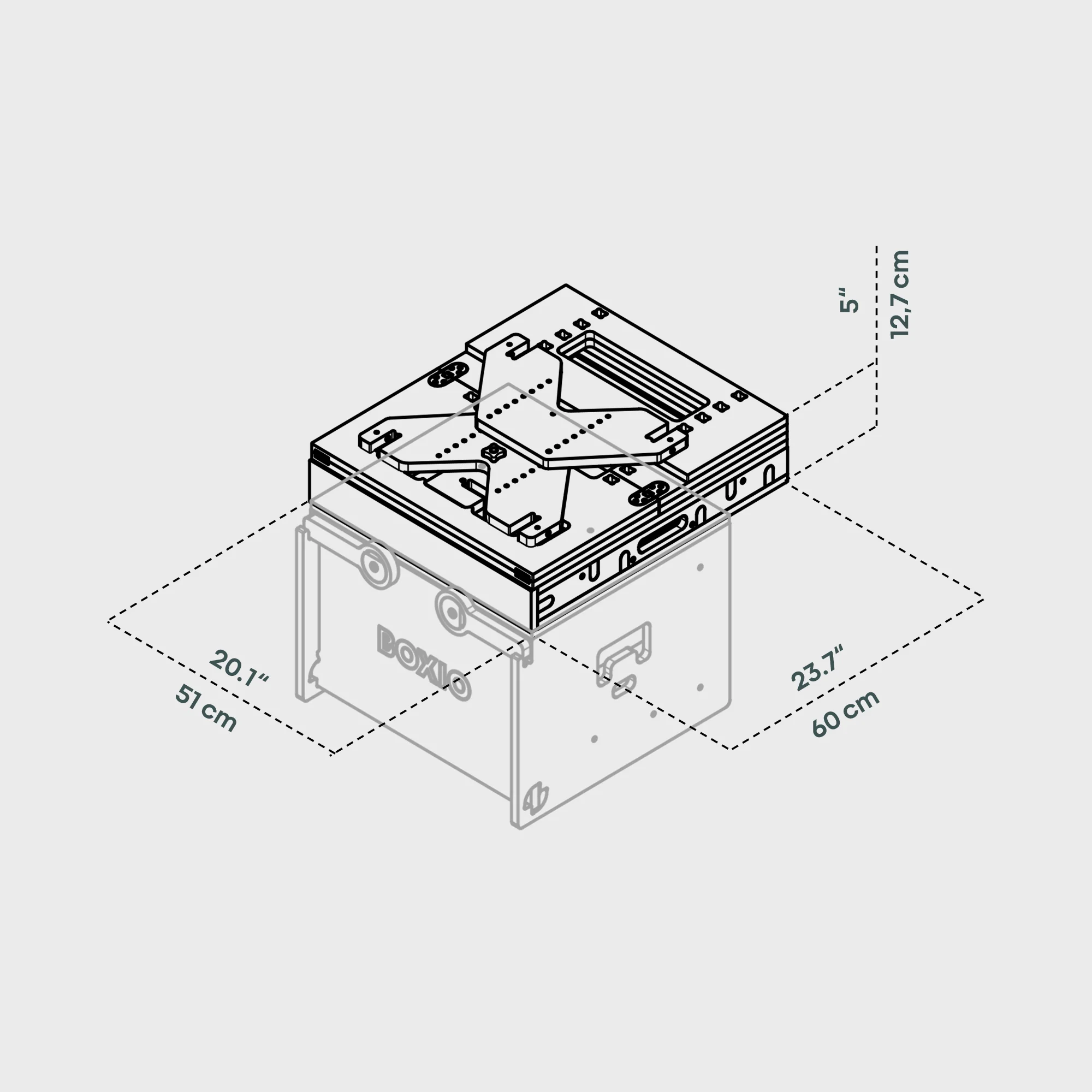 BOXIO RACK BED M I Modular camping bed - Image 3