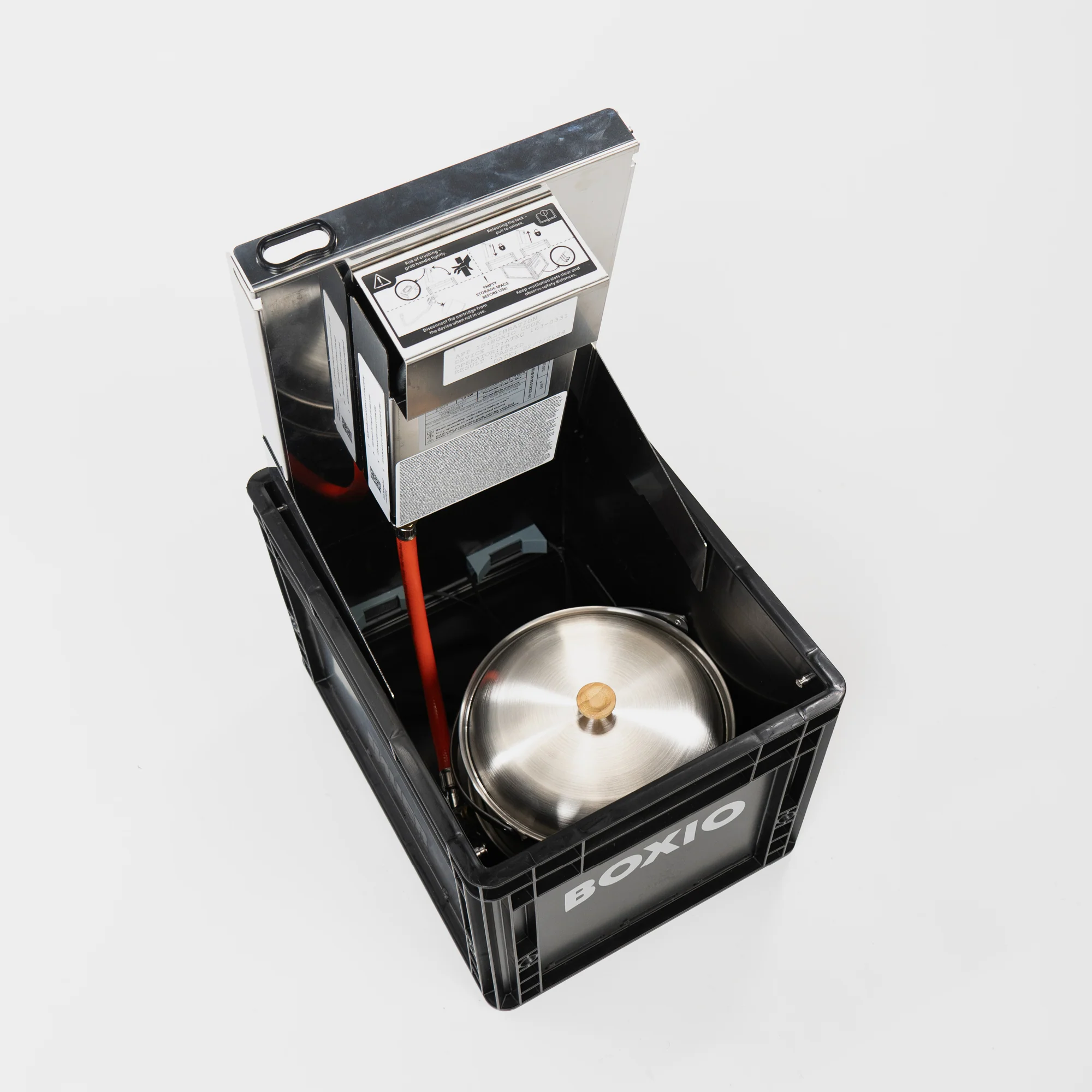 BOXIO COOK PLUS | Mobile gas stove with pot set - Image 7
