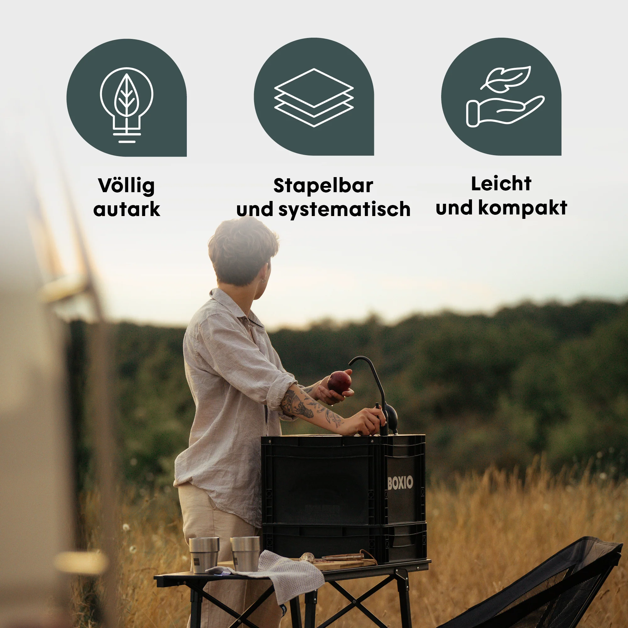 BOXIO KITCHEN LITE I Mobile I compact outdoor kitchen - Image 4
