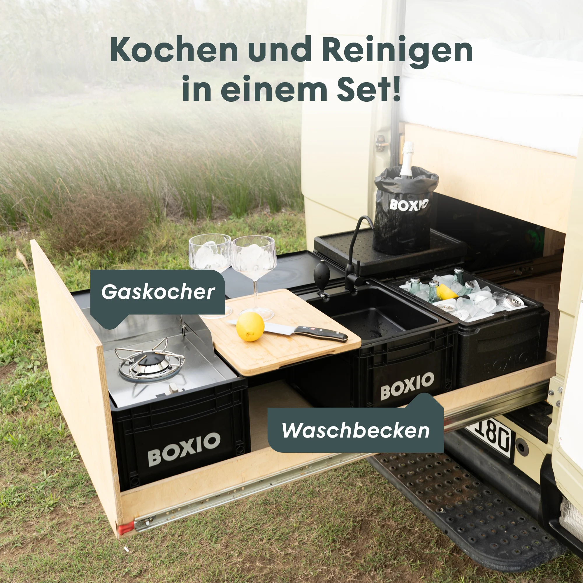 BOXIO KITCHEN LITE I Mobile I compact outdoor kitchen - Image 5