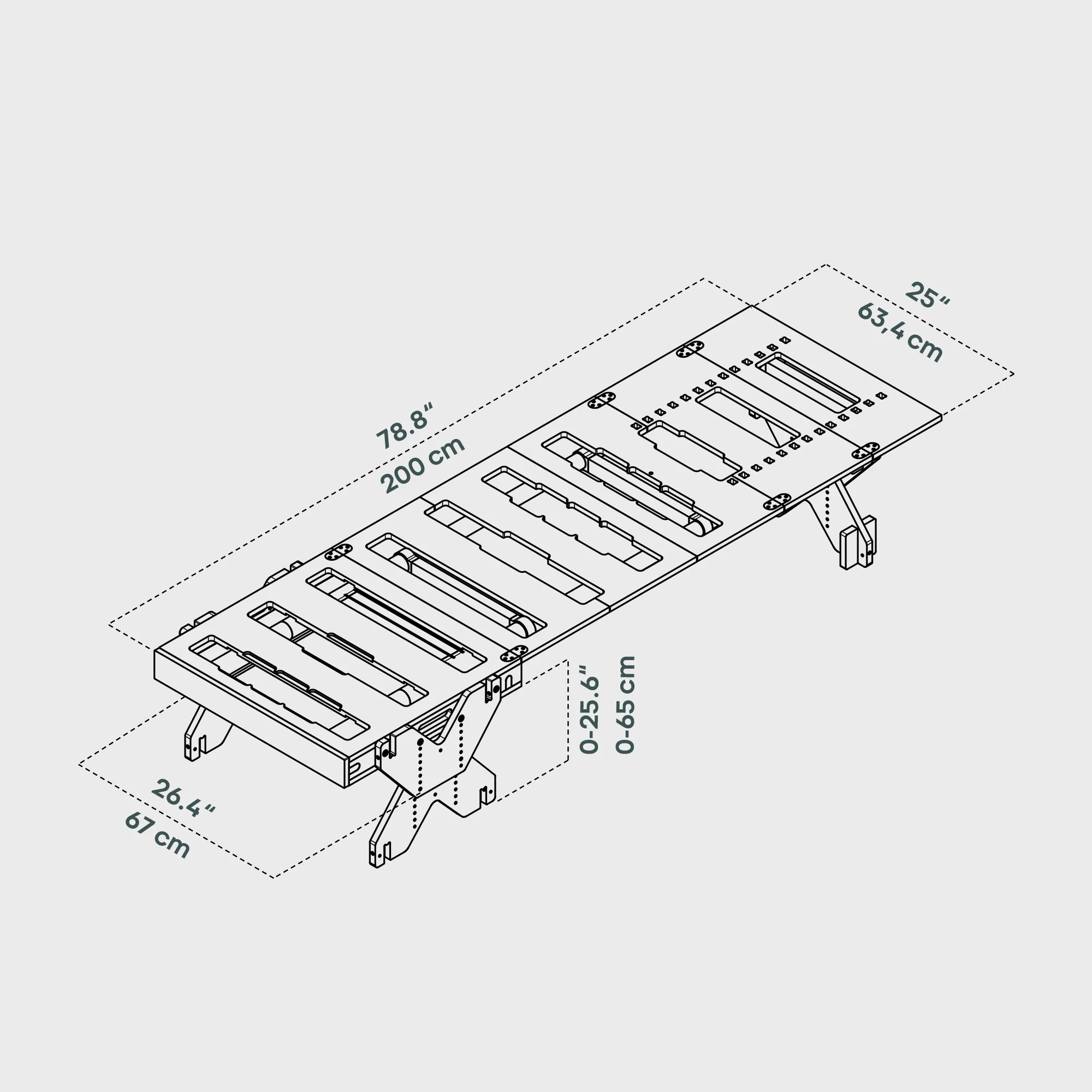 BOXIO RACK BED BUNDLE SI Modular camping bed - Image 3