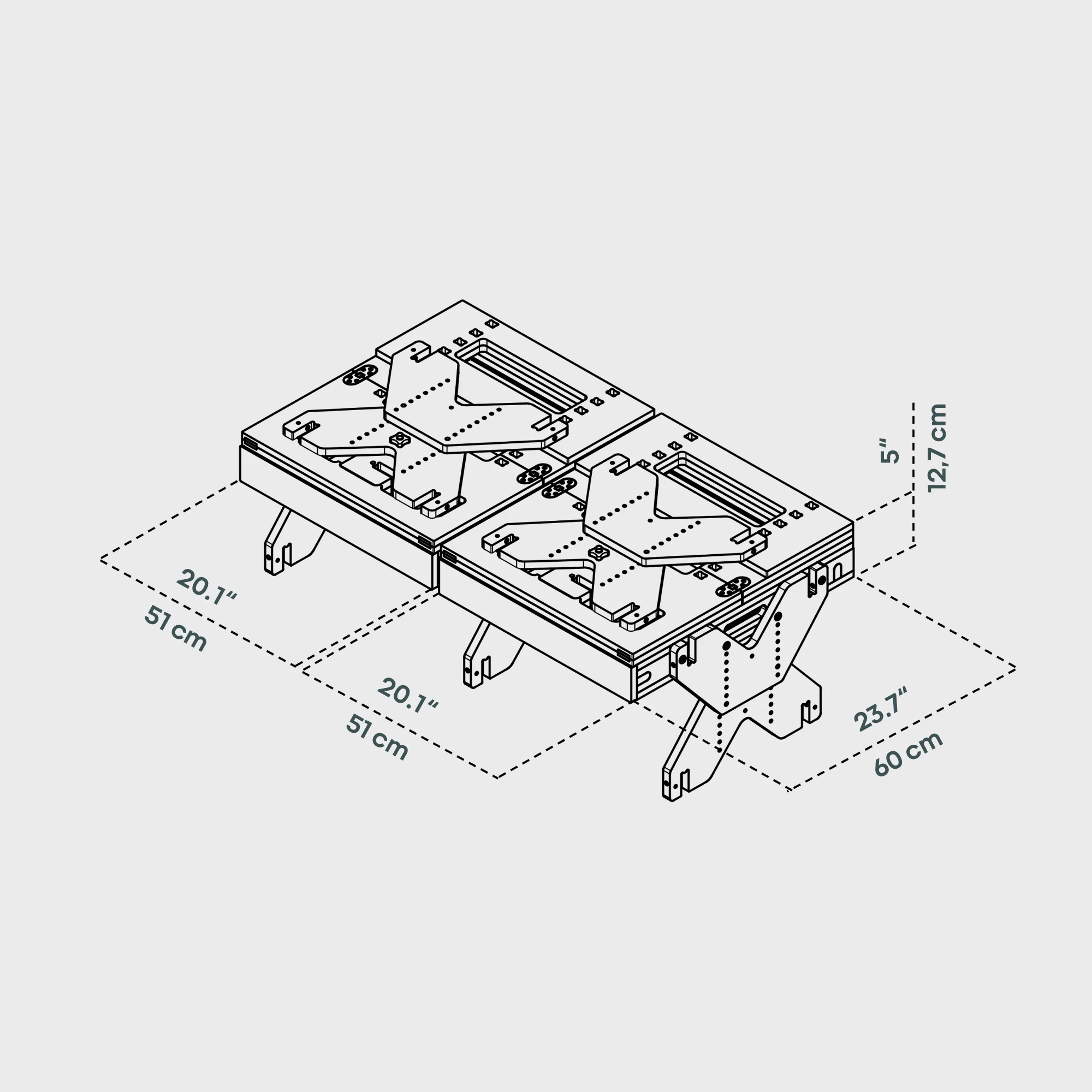 BOXIO RACK BED BUNDLE M I Modular camping bed - Image 4