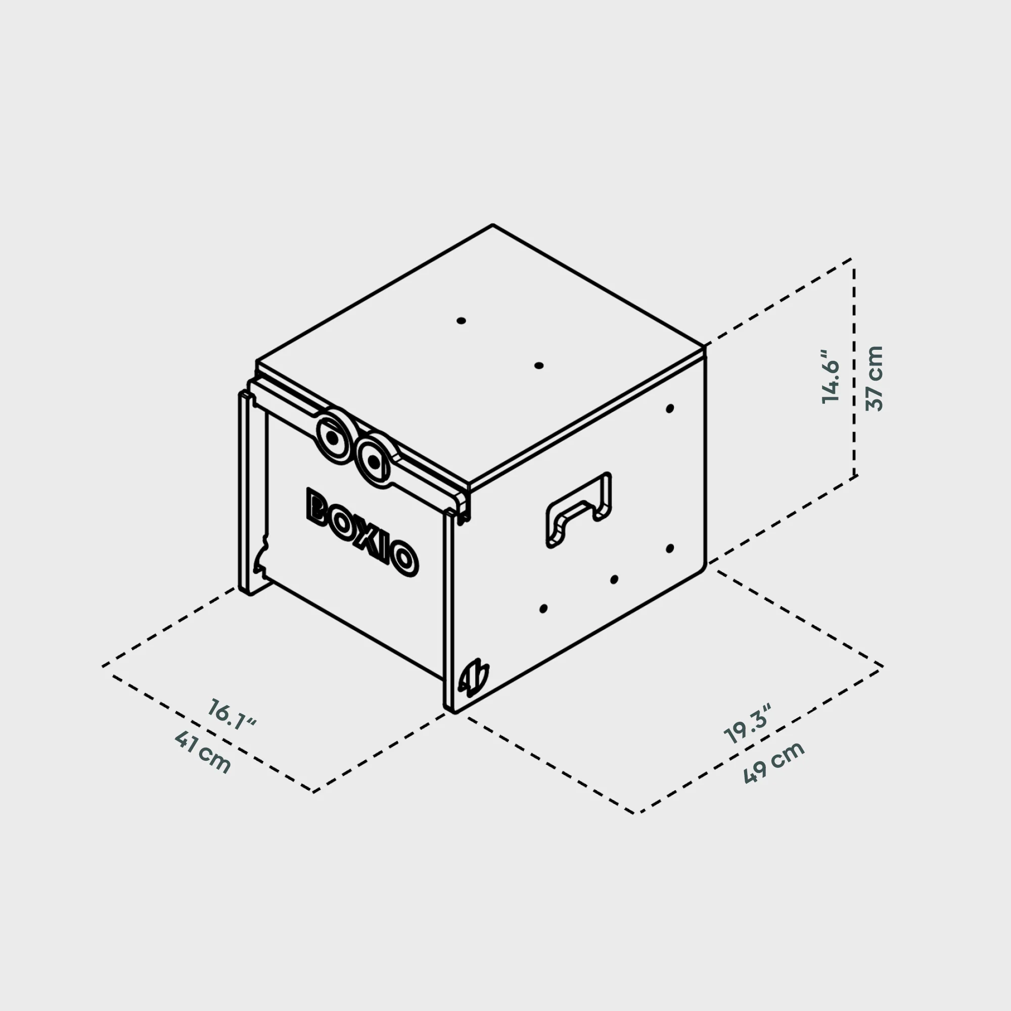BOXIO RACK BOX S I Modular camping box - Image 2