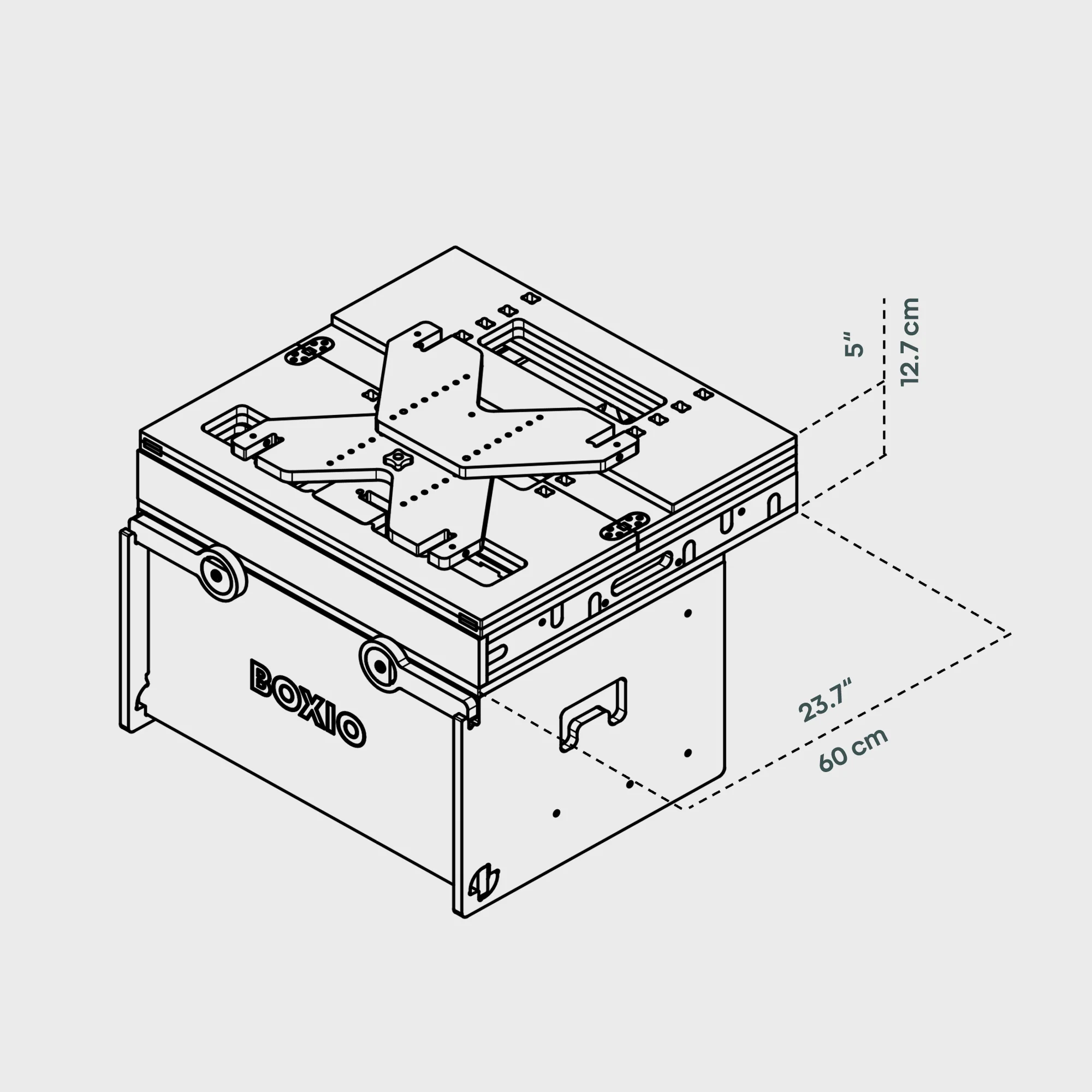 BOXIO RACK BOX + BED BUNDLE S I Modular camping box - Image 4