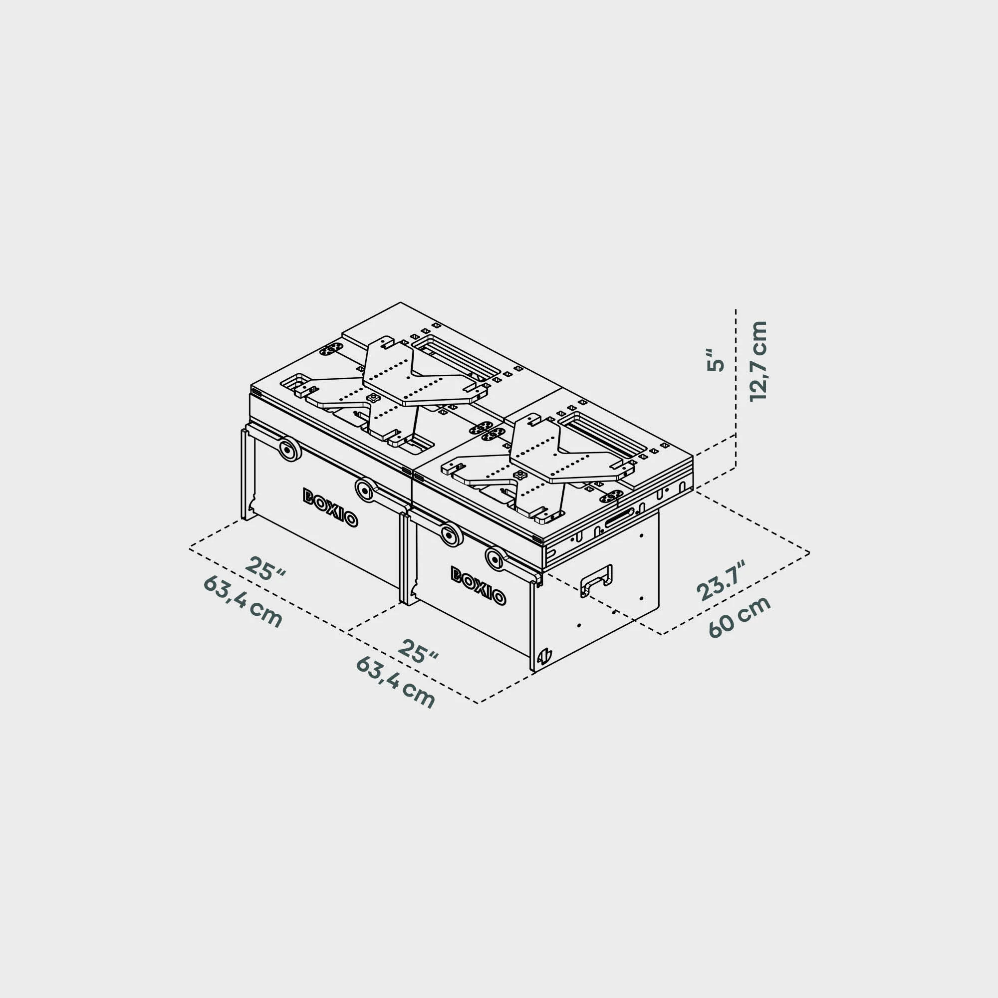 BOXIO RACK BOX + BED BUNDLE XL I Modular camping box - Image 3