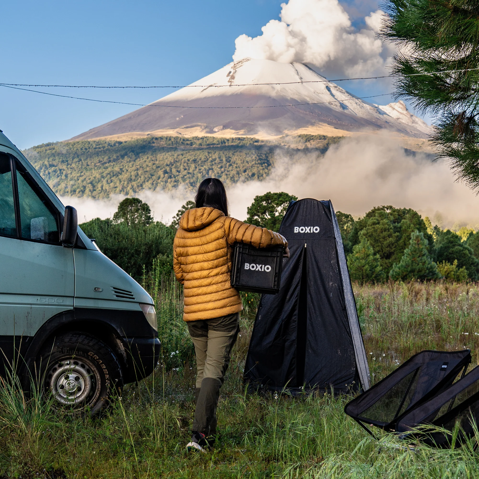 BOXIO SANITARY PLUS | Mobile bathroom with TENT - Image 9