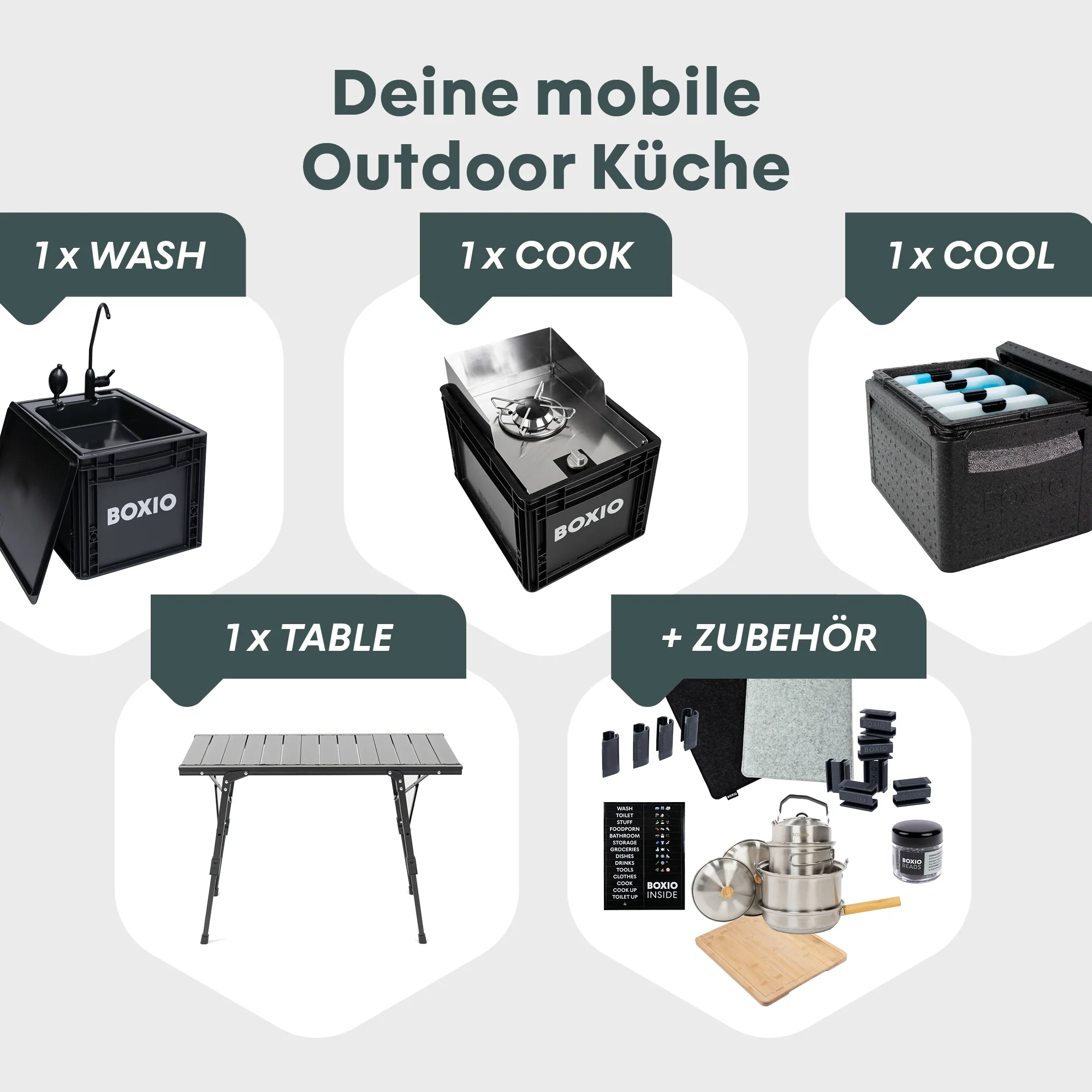 BOXIO KITCHEN PLUS I Mobile outdoor kitchen with standing height - Image 5